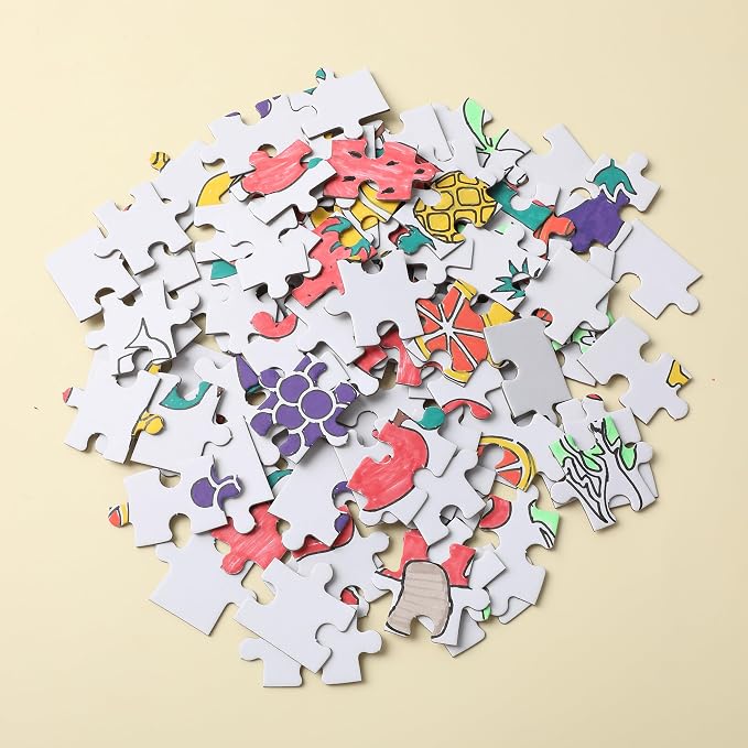 Mr. Pen- Blank Puzzle, 5 Pack, 100 Pieces/Pack, 10.6" x 14.2"