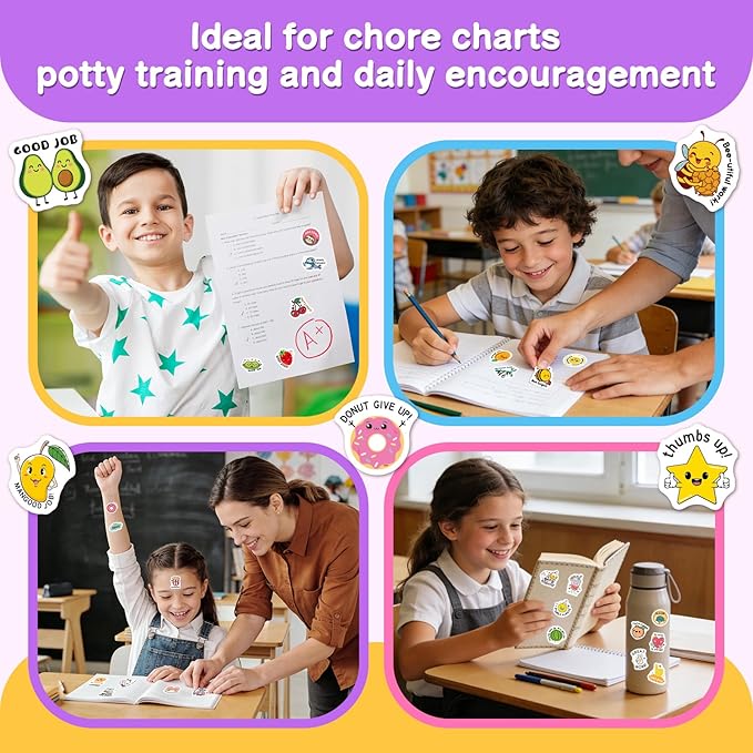 300pcs Teacher Stickers for Kids Classroom Must Haves | Teacher Supplies with Unique Designs - Perfect for Classroom Rewards & Home Encouragement