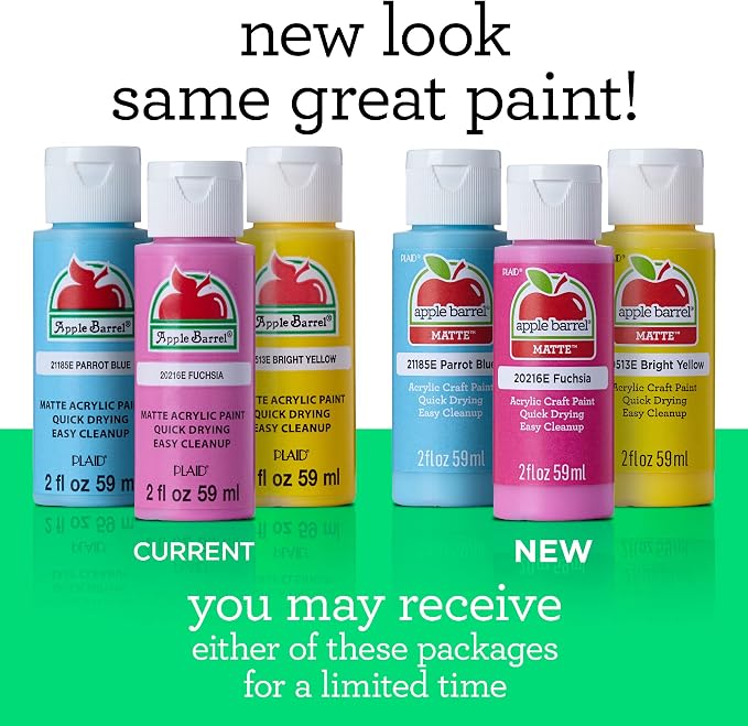 Apple Barrel Acrylic Paint, Bright Blue (Pack of 3) 2 oz, 20225EA- (Pack of 3)