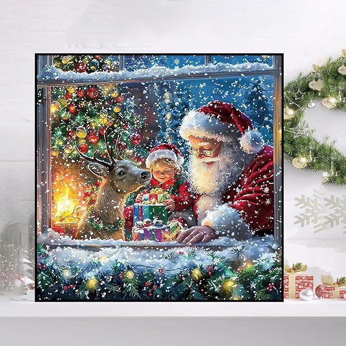 HHMATITS Christmas Diamond Art Kits for Adults 14X14IN