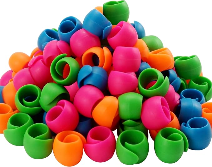New Brothread 100pcs Thread Spool Huggers | Thread Spool Savers, Prevent Tails from Unwinding, No Loose Ends for Sewing and Embroidery Machine Thread Spools