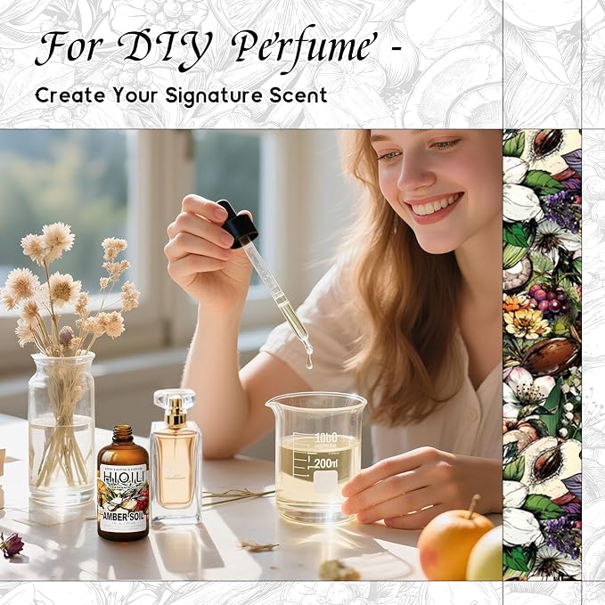 HIQILI Amber Soil Fragrance Oil for Diffuser & Perfume Making