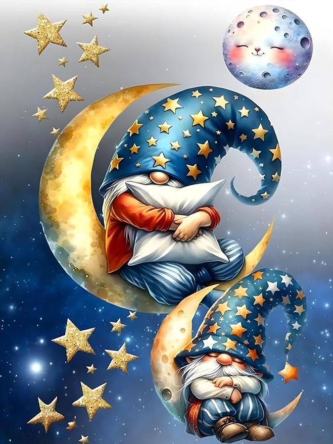 Meothan Diamond Art Kits for Adults Gnomes Diamond Painting Kit 12x16in