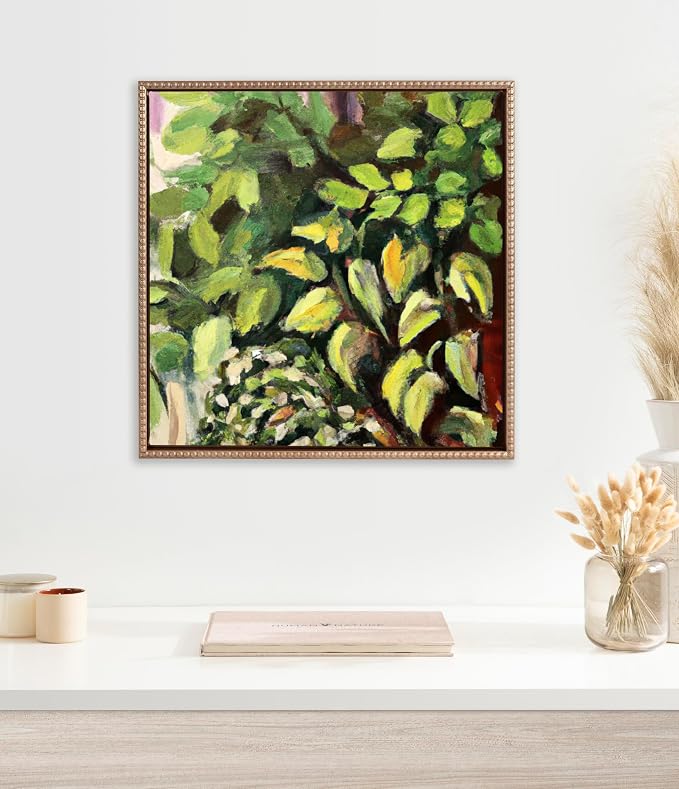 Kate and Laurel Sylvie Beaded Blank Vintage Framed Canvas Wall Art, 18x24 White, Modern Empty Canvas for Paint-Your-Own Art, Framed