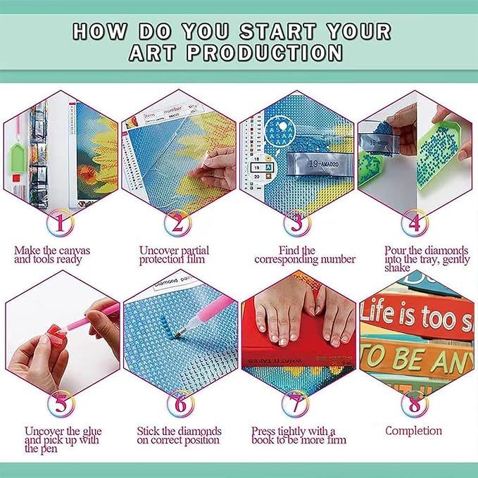 Beach Diamond Painting Kits for Adults - Landscape Diamond Art for Adults
