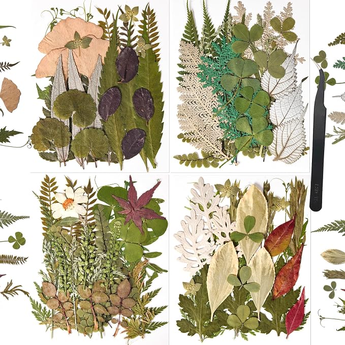 110+PCS Pressed Flowers for Resin Molds, Colorful-H | Real Dried Flower Leaves, For Resin Jewelry Making, For Scrapbooking Crafts DIY, For Soap Candles Making, For Nails Décor