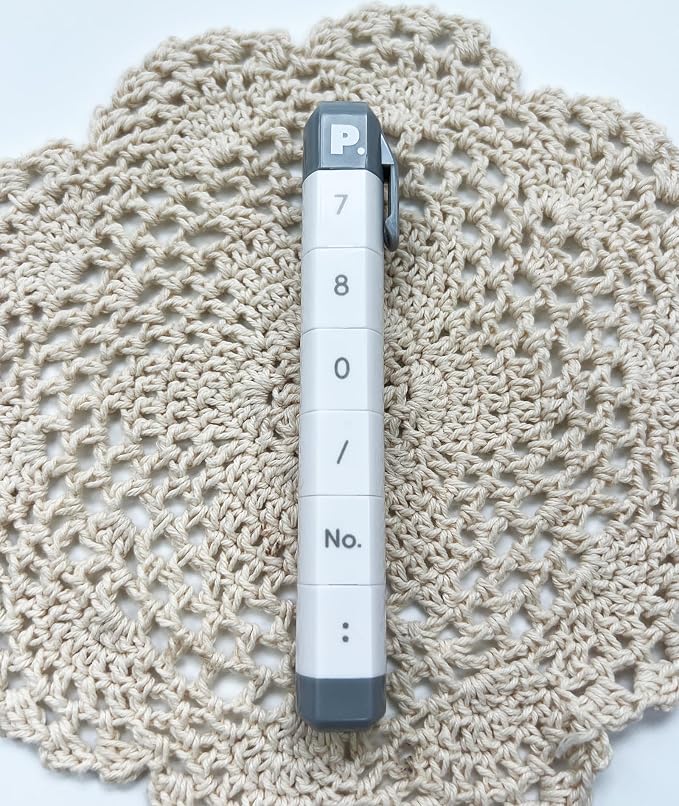 6-in-1 Retractable Pre-Inked Pen Roller Stamp – Rotatable & Detachable Self-Inking Stamp with 6 Patterns – Includes Numbers 7-0 & Symbols，Perfect for Teachers, Planners, Grading, Bullet Journaling