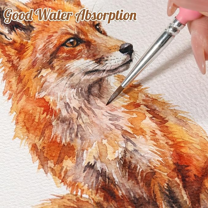 80 Sheets Watercolor Paper 9x12 Inch, 110 Lb/230 GSM, Cold Press