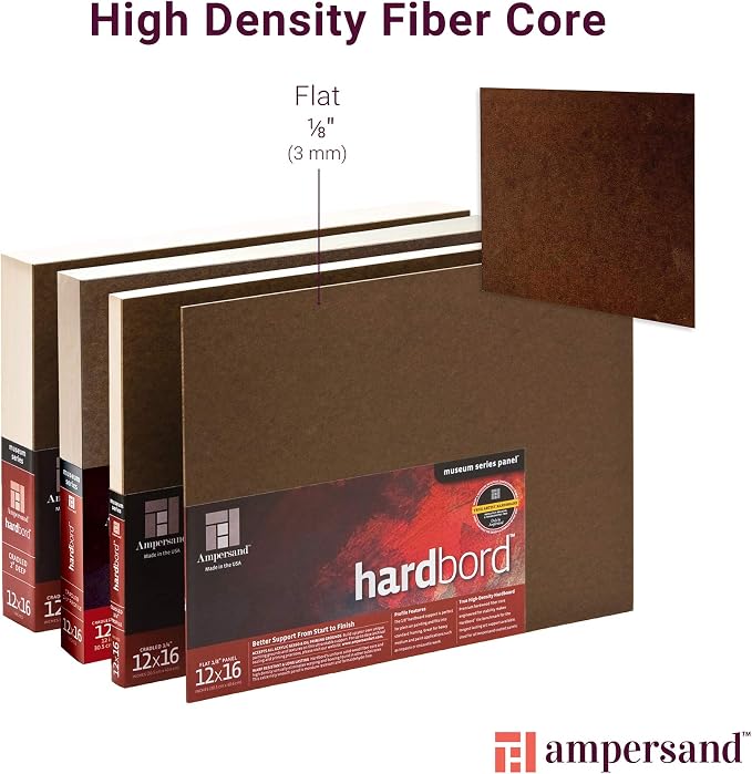 Ampersand Museum Series Hardbord for Painting and Mounting, 1/8 Inch Depth, 24X36 Inch (AMHB24)