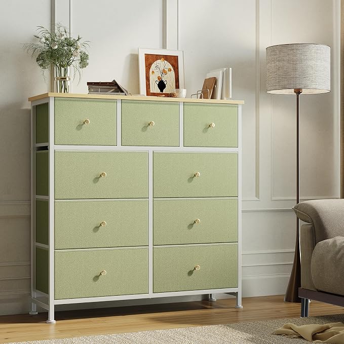 OLIXIS 9 Drawer Tall Dresser for Bedroom, Closet Organizers and Storage