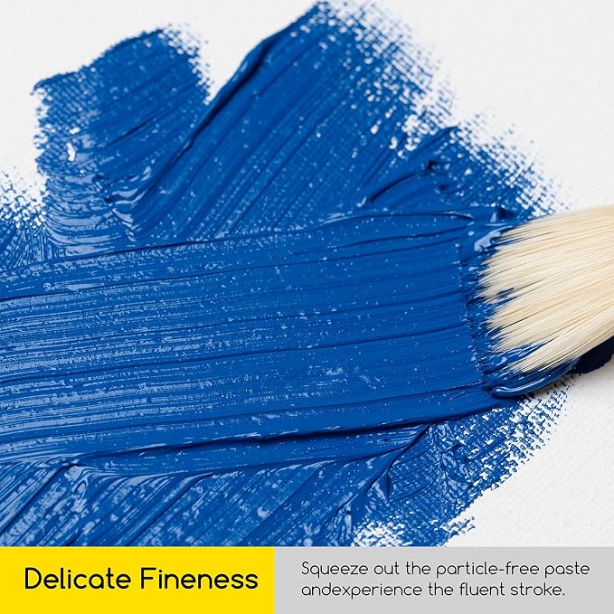 MEEDEN Oil Paint Set, Non-Toxic 24 x 22ml/0.74oz Oil Paints for Canvas Painting | Oil Color for Adults Students Beginners, Rich Pigment Art Paints for Canvas Painting