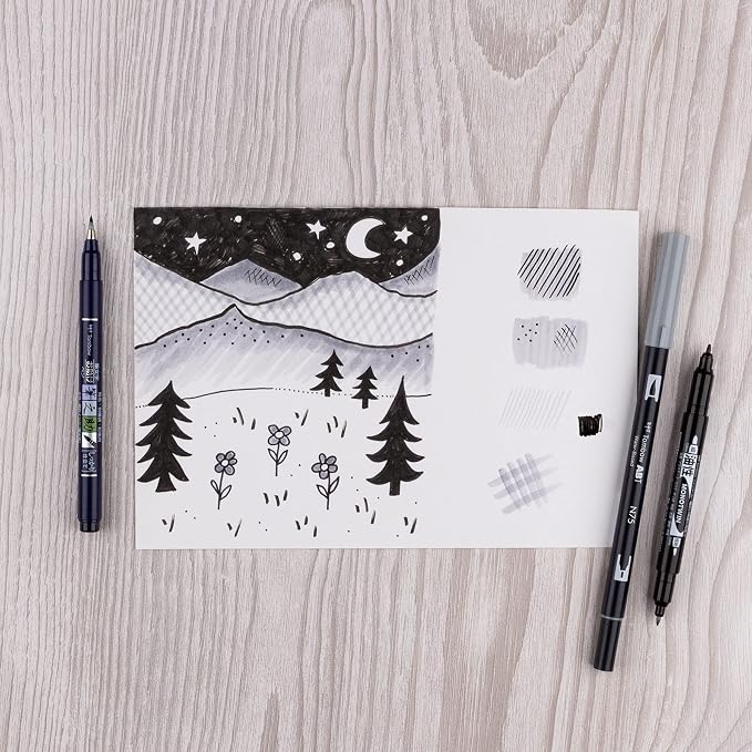 Tombow 56303 Drawing Set 6-Pack. Products for doodles and illustrations