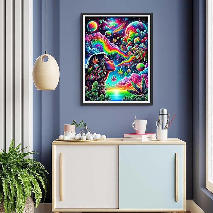 askkqtx Starry Rainbow Diamond Art Kits for Adults Beginners 12X16 Inch