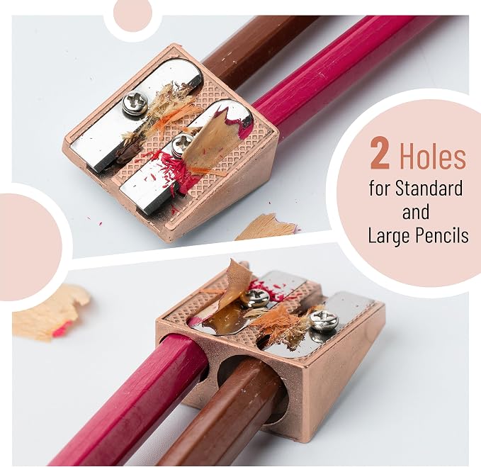 Mr. Pen- Handheld Metal Pencil Sharpener, 6 Pack