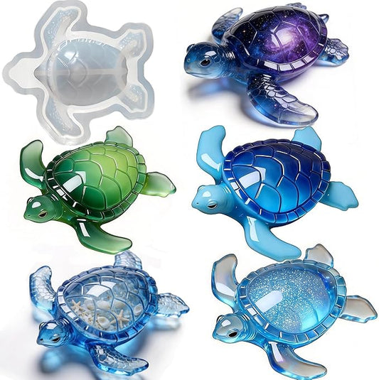 Sea Turtle Resin Molds Silicone, Turtle Animal Epoxy Casting Mold