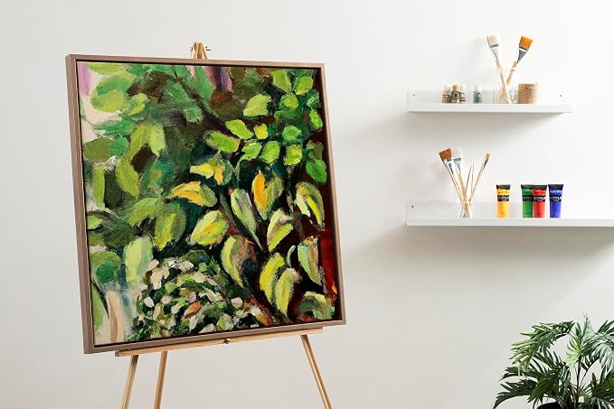 Kate and Laurel Sylvie Blank Framed Canvas Wall Art, 30x30 Gold, Modern Empty Canvas for Paint-Your-Own Art, Premium Canvas Already Framed