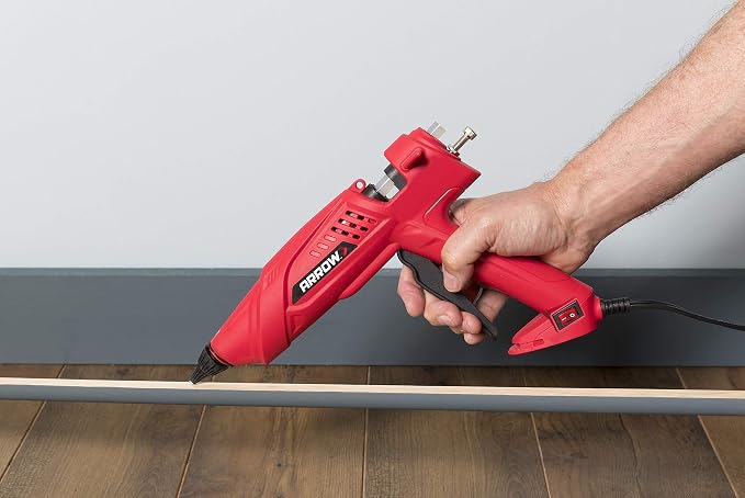 Arrow Fastener 300-Watt Heavy Duty Professional Electric Hot Melt Glue Gun for Crafts, Construction, and Wood, Clear