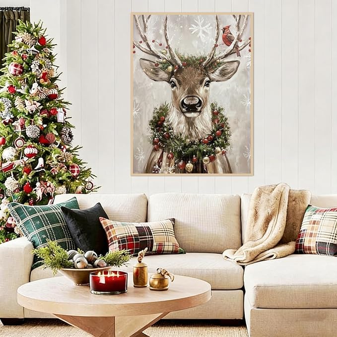 Lophomie Christmas Diamond Art Kits for Adults, 5D Diamond Painting Kits