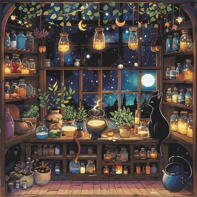 Halloween Diamond Painting Kits for Adults Beginners,House Diamond Art Kits