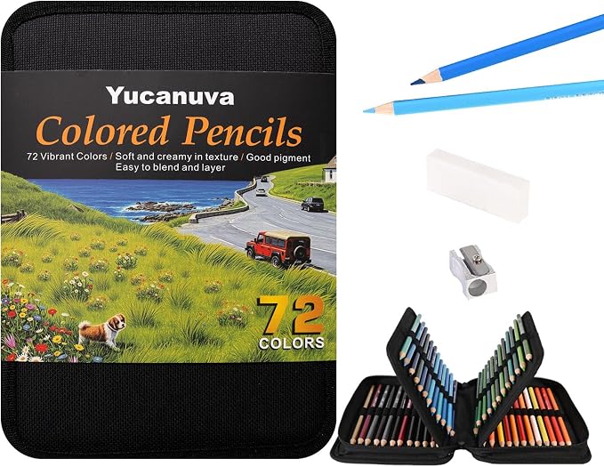 72 Colored Pencils for Adult Coloring Books, Perfect for Coloring
