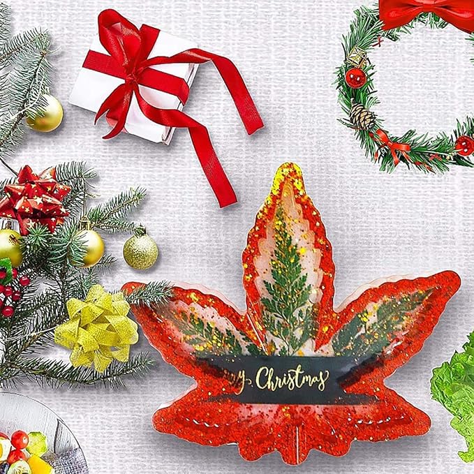Ashtray Mold for Resin, Large Leaf Silicone Mold for Epoxy Resin, Maple Leaf Rolling Tray for Jewelry Storage Box, DIY Craft Gift, Home Decoration
