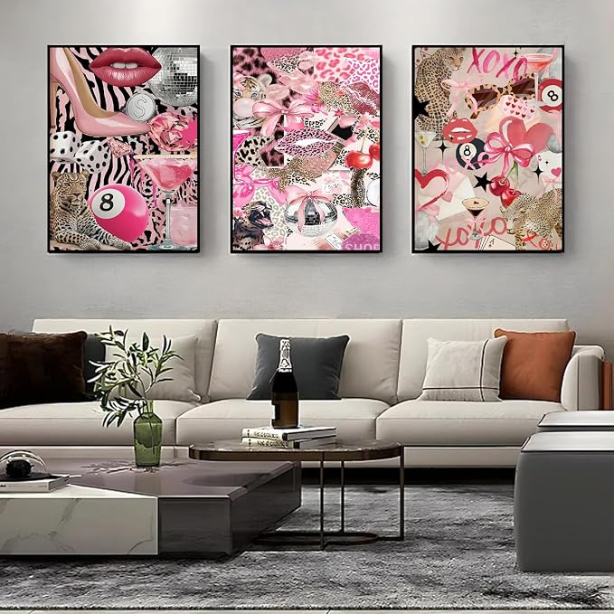 3 Pack Pink Diamond Art Kits for Adults Diamond Painting Kit for Adults