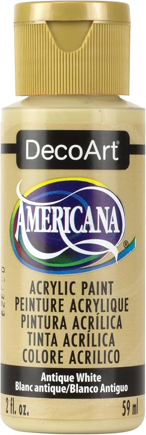 DecoArt Americana Acrylic Paint, 2-Ounce, Antique White