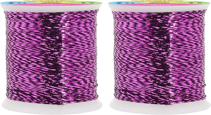 Mandala Crafts Metallic Purple Embroidery Floss for Sewing, 218 Yard Spool