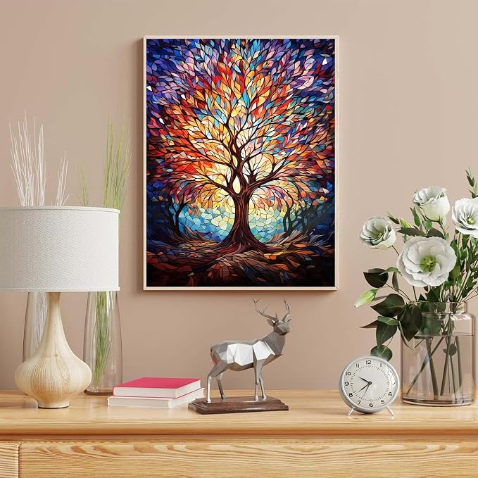 HITO Tree of Life Paint by Numbers Kit for Adults 16x20 Inch Frameless | Tree of Life Paint by Number for Adults, Paint by Numbers for Adults Beginner for Gift Home Wall Decor