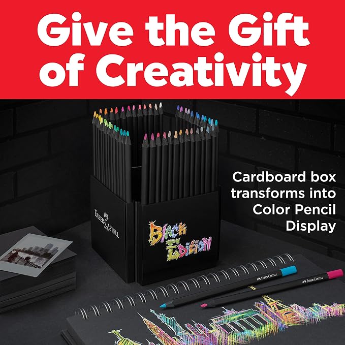 Faber-Castell Black Edition Colored Pencils, 1 Count (Pack of 50)