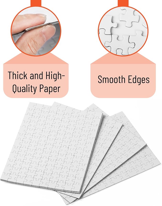 Mr. Pen- Blank Puzzle, 40 Pack, 120 Pieces/Pack, 12.3" x 8.7"