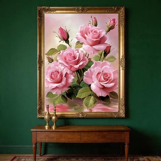 Rose Flowers Diamond Art Kits for Adults 12x16inch