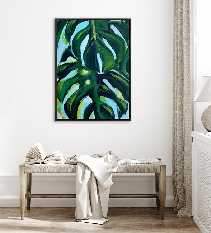 Kate and Laurel Sylvie Blank Framed Canvas Wall Art; 31.5x41.5 Black; Modern Empty Canvas for Paint-Your-Own Art; Ready to Paint Premium Canvas Already Framed