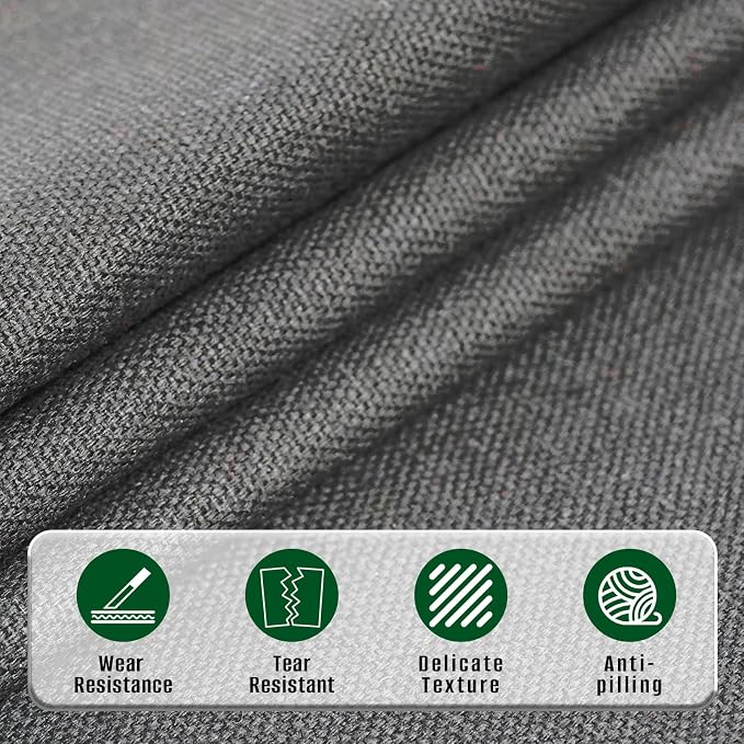 10oz Heavy Duty Cotton Canvas Fabric 60" x 40", Thick Cotton Duck Cloth for Painting, Sewing, Crafts, Tote Bags, Embroidery, Home Decor, Drop Cloth (Black)
