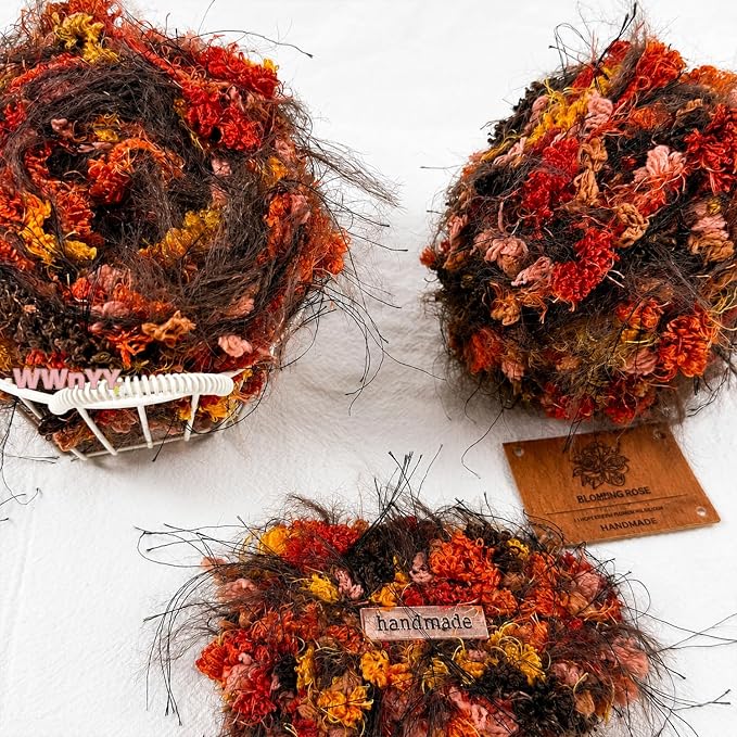 Artisanal Yarn Fancy Yarn Multifiber Blended Yarn Novelty Colorful Soft