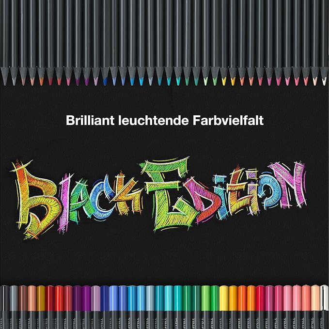 Faber-Castell Black Edition Skin Tone Colored Pencils, 12 Count