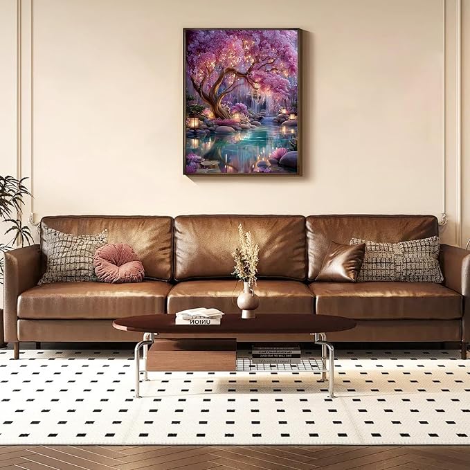 Tree of Life Paint by Number Adult with Frame Wooden Easel,Adult Paint by Numbers Tree of Life,Paint by Numbers Kit for Adults,DIY Acrylic Paint by Numbers for Adults Home Wall Decor 12x16inch