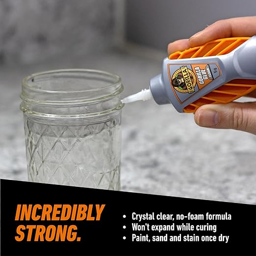 Gorilla Micro Precise Clear Glue, All Purpose, Polyurethane, 5g, 2-Pack