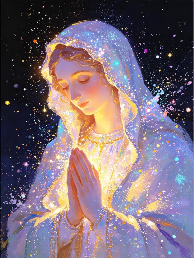 Leatrice 5D Religious Diamond Painting Kits for Adults 11.8x15.7 Inches