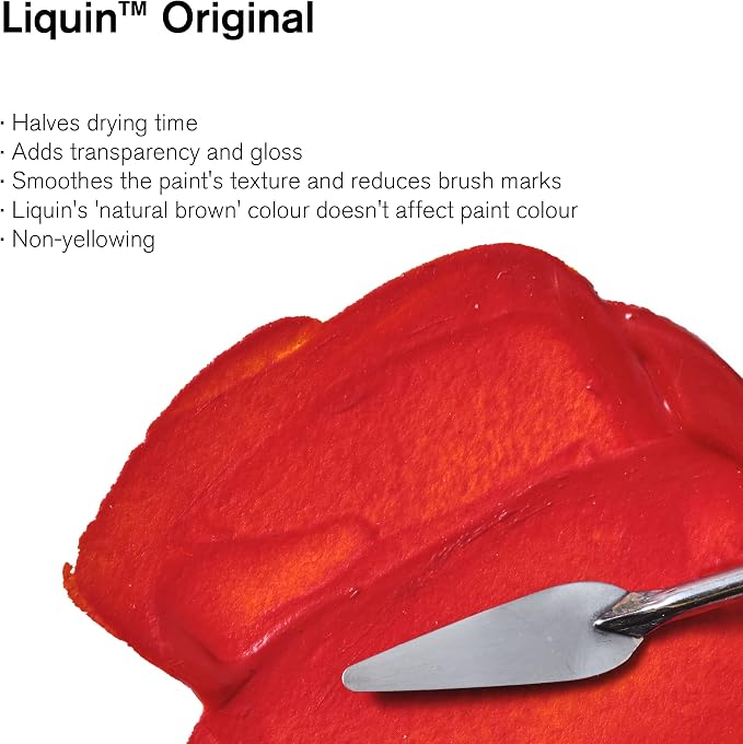 Winsor & Newton Liquin Original Medium, 2.5 litre (84.5-oz) Can | Essential medium for oil painters that reduces drying time and enhances transparency, gloss, and blending.