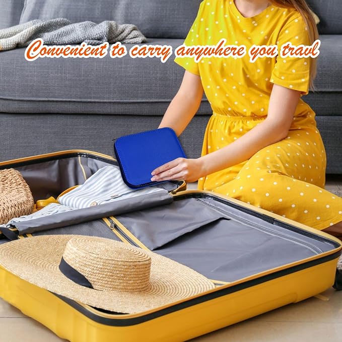 Sewing Kit with Case Portable Sewing Supplies for Home Traveler, Adults, Beginner, Emergency, Contains 18 Sewing Thread, Scissors, Needles, Measure etc,Very Dark Royal Blue
