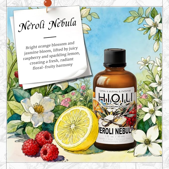 HIQILI Neroli Nebula Fragrance Oil for Home Fragrance, Candle & Soap Craft