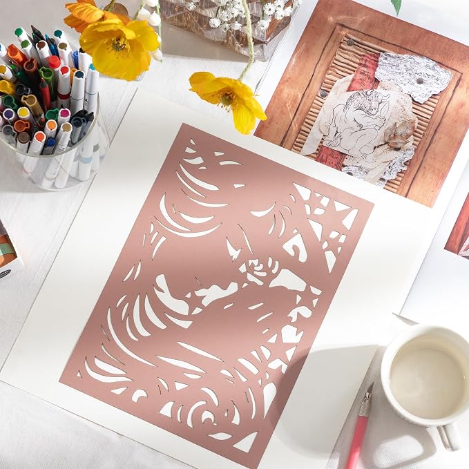 35 Sheets Dusty Terracotta Cardstock 8.5 x 11 Inch Boho Paper