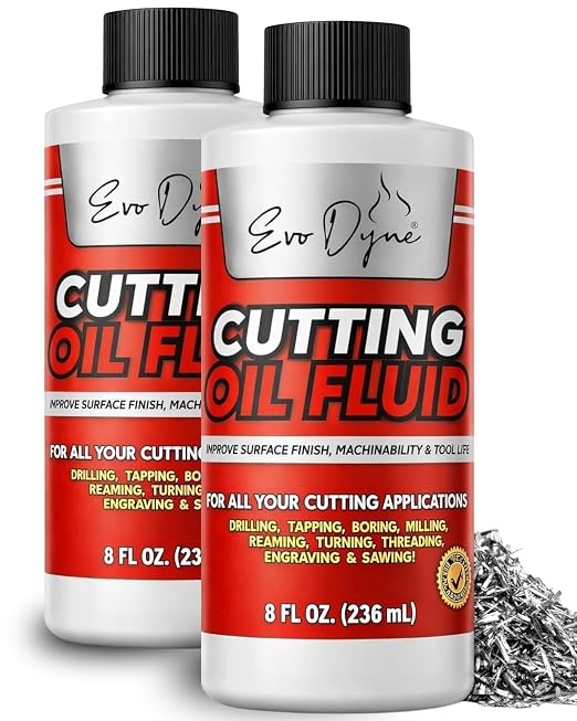 Evo Dyne Cutting Oil 2-Pack 8 oz Metal Cutting Fluid Made in USA