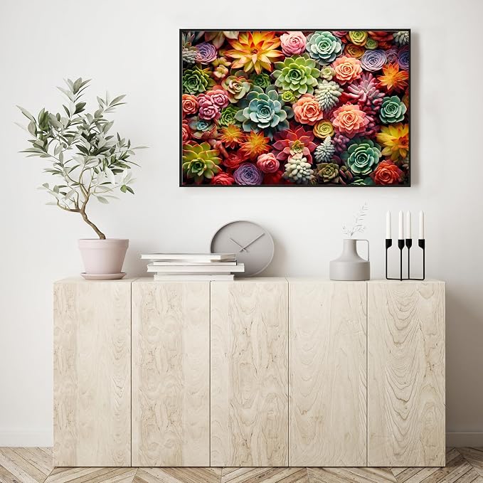 Ycydilirab Succulent Paint by Numbers Kits for Adults-Succulent Paint by Number for Adults,Easy Paint by Numbers on Canvas for Home Wall Decoration and Gifts 16X20 inch