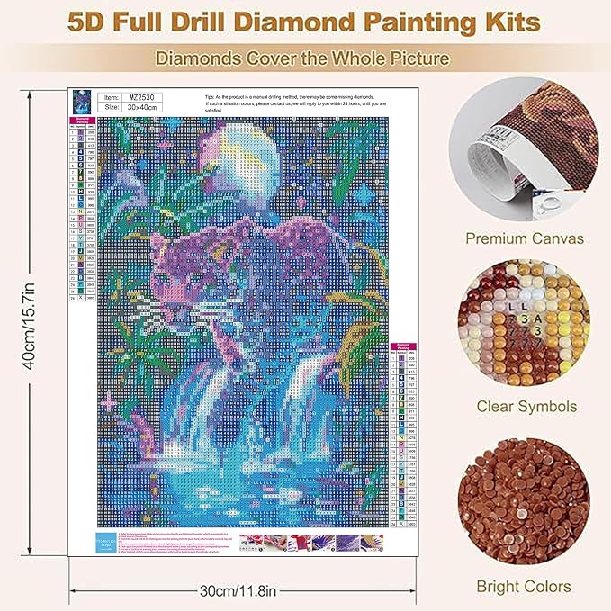 XUCNWL Diamond Art Kits for Adults, Leopard Diamond Painting
