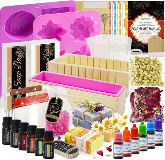 MuseLuxe Soap Making Kit for Adults, Melt & Pour DIY Set