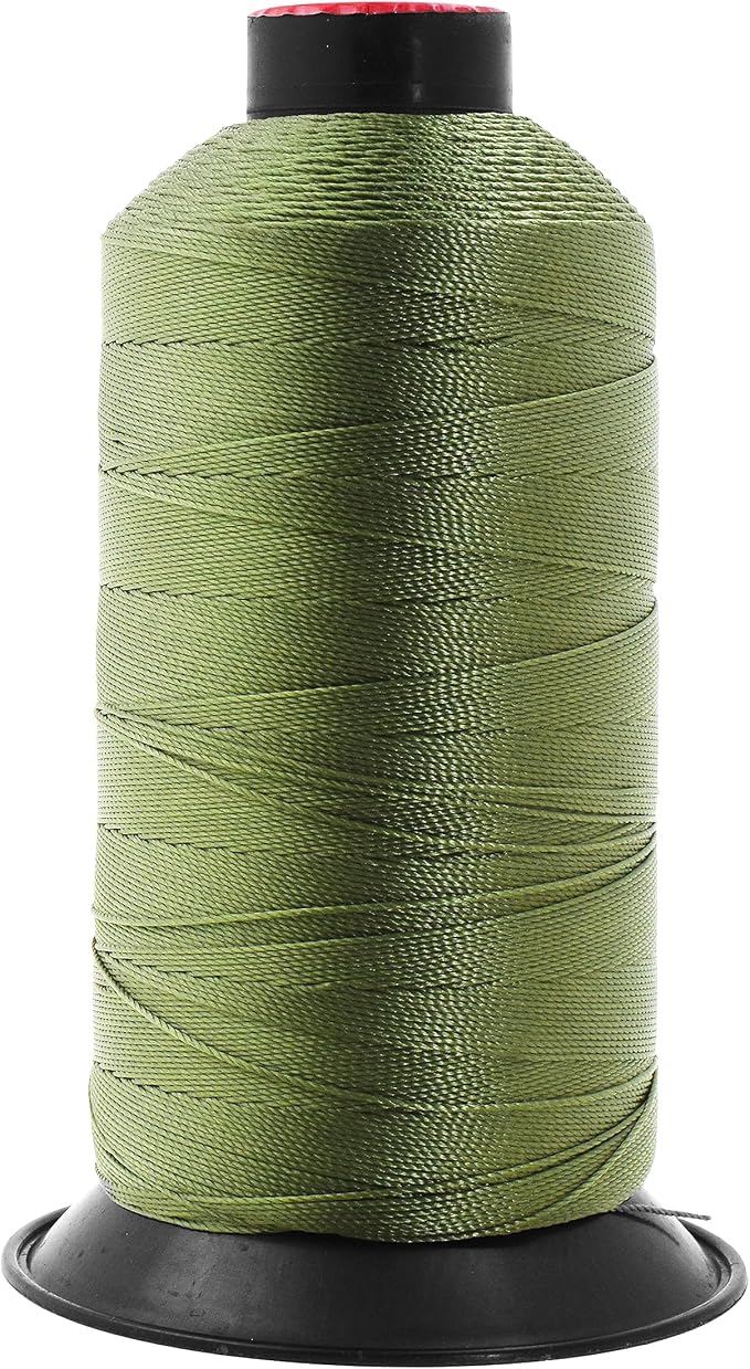 Mandala Crafts Size 207 630D T210 Olive Drab Bonded Nylon Thread, 800 YDs