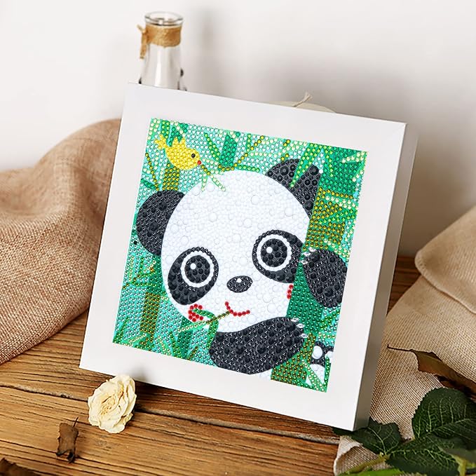 CHWGLFGG 6 Pack Cute Animals Diamond Art Kits for Adults Beginners 6x6inch | 5D Diamond Painting Kit, DIY Children Full Round Drill Paint by Diamonds Dot Gem Art for Adult, Home Wall Decor