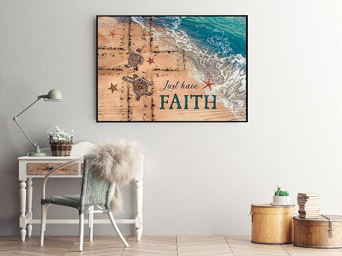Christian Diamond Painting Kits for Adults, Cross Beach Diamond Art Kits